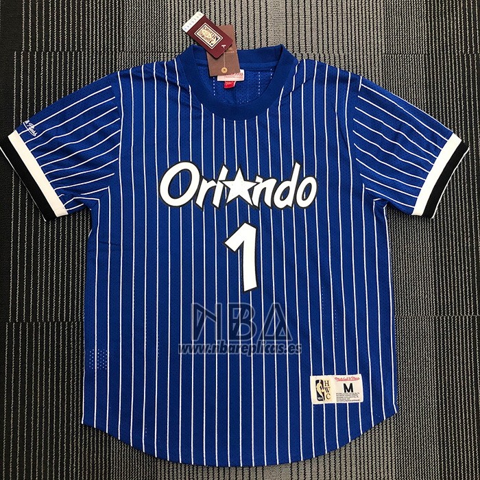 Camiseta Manga Corta Orlando Magic Penny Hardaway NO 1 Azul